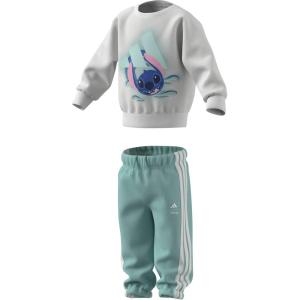 imageadidas Baby Disney Lilo and Stitch Jogger SetWhiteSemi Flash Aqua