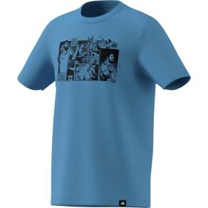 imageadidas Boys Messi Icon Graphic TShirtSemi Blue Burst