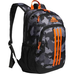 imageadidas Creator School Backpack for Girls ampamp Boys  Durable BookbagCamouflage CarbonBlackImpact Orange