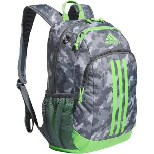 imageadidas Creator School Backpack for Girls ampamp Boys  Durable BookbagEssential Camo GreyLucid Lime GreenOnix Grey