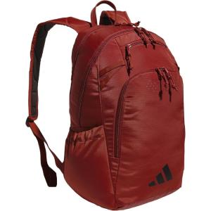 imageadidas Defender 5 Team Sports Backpack 33L Durable Large Athletic Gym Laptop Travel Bag Power RedWhite One SizePreloved Ruby RedBlack