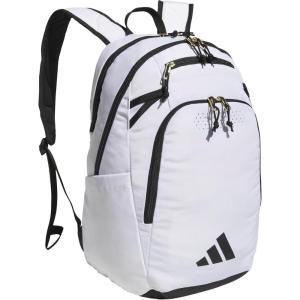 imageadidas Defender 5 Team Sports Backpack 33L Durable Large Athletic Gym Laptop Travel Bag Power RedWhite One SizeWhiteGold MetallicBlack