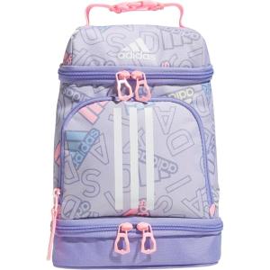 imageadidas Excel Insulated Lunch Bag Cooler with Zipper Pocket for Ice Pack and Clip Temperature Control InsulationAdi Comp Silver VioletLight PurplePink Spark