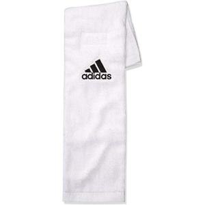 imageadidas Football Team Towel Dries Hands StaysinPlace with Hook and Loop ClosureWhite