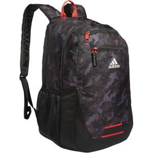 imageadidas Foundation Backpack for Laptop Large Durable Athletic Gym Bag BlackWhite One SizeGalaxy Camo Blackbright RedBlackBright Red