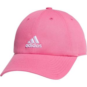 imageadidas Kids Baseball Cap for Boys and Girls  Youth Washed Cotton Adjustable Hat  Ultimate SaturdayPink FusionWhite2