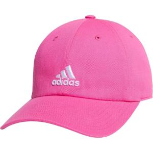 imageadidas Kids Baseball Cap for Boys and Girls  Youth Washed Cotton Adjustable Hat  Ultimate SaturdayPulse Magenta PinkWhite