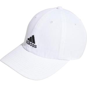imageadidas Kids Baseball Cap for Boys and Girls  Youth Washed Cotton Adjustable Hat  Ultimate SaturdayWhiteBlack
