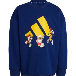 imageadidas Kids Disney Mickey Mouse SweatshirtDark BlueCrew Yellow