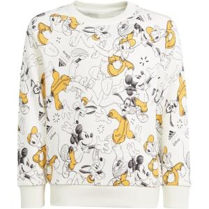 imageadidas Kids Disney Mickey Mouse SweatshirtOff WhitePreloved YellowBlack