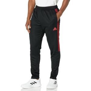 imageadidas Mens Aeroready Sereno Slim TaperedCut 3stripes PantsBlackScarlet