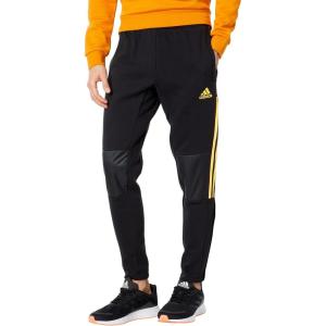 imageadidas Mens Aeroready Sereno Slim TaperedCut 3stripes PantsBlackSolar Gold