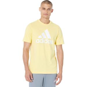 imageadidas Mens Badge of Sport TeeAlmost YellowWhite