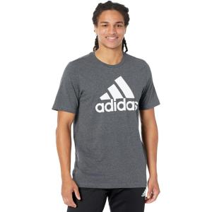 imageadidas Mens Badge of Sport TeeDark Grey HeatherWhite