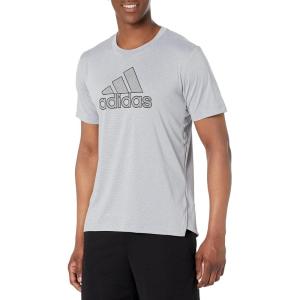 imageadidas Mens Badge of Sport TeeHalo Silver Primeblue