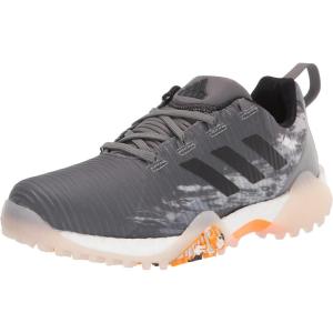 imageadidas Mens Codechaos Spikeless Golf ShoesGrey FourCore BlackOrange Rush