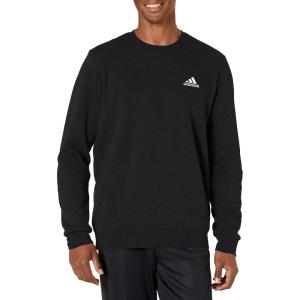 imageadidas Mens Essentials Fleece SweatshirtBlackWhite