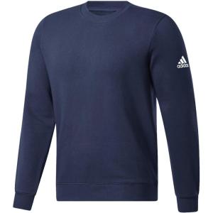 imageadidas Mens Essentials Fleece SweatshirtNavbluWhite