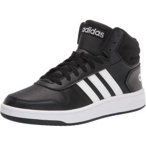 imageadidas Mens Hoops 20 Mid Basketball Shoe BlackWhiteWhite 10