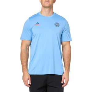 imageadidas Mens New York City Fc MLS Short Sleeve TShirtBahia Light Blue