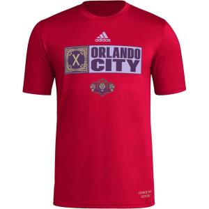 imageadidas Mens Orlando City Soccer Club MLS Short Sleeve TShirtRed Orlando City