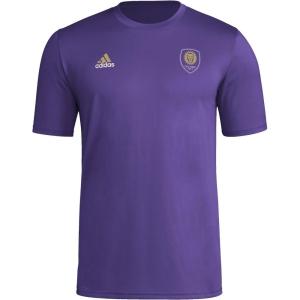 imageadidas Mens Orlando City Soccer Club MLS Short Sleeve TShirtRegal Purple