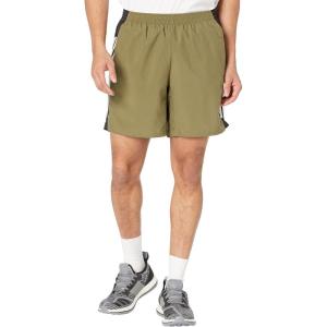 imageadidas Mens Own The Run 3Stripes ShortsFocus OliveBlack