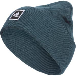 imageadidas Mens Postseason Fold BeanieArctic Night BlueBlackWhite