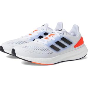 imageadidas Mens Pureboost 22 Running ShoesWhiteBlackBlue Dawn