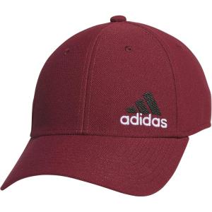 imageadidas Mens Release 3 Structured Stretch Fit CapShadow RedBlackWhite