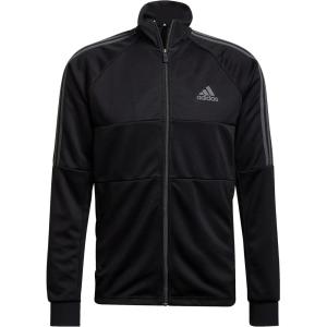 imageadidas Mens Standard Aeroready Sereno Cut 3Stripes Slim Track TopBlackGrey Six