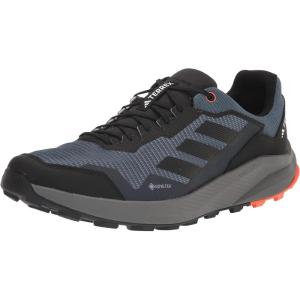imageadidas Mens Terrex Trailrider Gore Tex Trail Running ShoesWonder SteelBlackImpact Orange