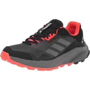 imageadidas Mens Terrex Trailrider Trail Running ShoeBlackGreySolar Red