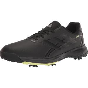 imageadidas Mens Traxion Lite Max Wide Golf ShoeCore BlackFootwear WhitePulse Lime