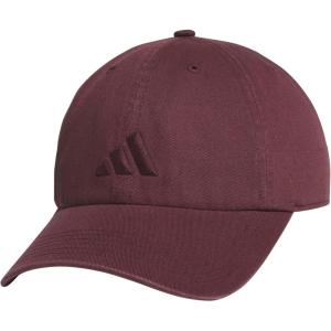 imageadidas Mens Ultimate Hat Relaxed Crown Adjustable Fit Strapback Cotton Baseball CapAurora Ruby Red