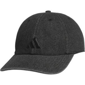 imageadidas Mens Ultimate Hat Relaxed Crown Adjustable Fit Strapback Cotton Baseball CapBlack DenimBlack