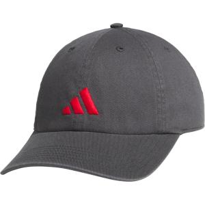imageadidas Mens Ultimate Hat Relaxed Crown Adjustable Fit Strapback Cotton Baseball CapGrey SixPure Ruby Red30