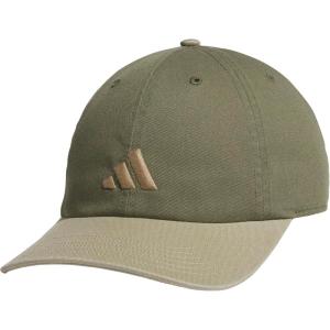 imageadidas Mens Ultimate Hat Relaxed Crown Adjustable Fit Strapback Cotton Baseball CapOlive Strata GreenBlanch Cargo