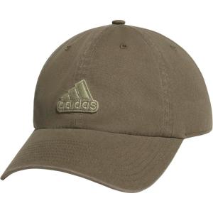 imageadidas Mens Ultimate Hat Relaxed Crown Adjustable Fit Strapback Cotton Baseball CapOlive Strata GreenTent Green