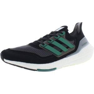 imageadidas Mens Ultraboost 21 Running ShoeCore BlackSub GreenGrey Five