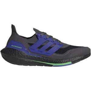 imageadidas Mens Ultraboost 21 Running ShoeGrey FiveCore BlackScreaming Green