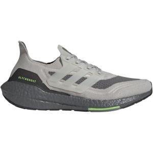 imageadidas Mens Ultraboost 21 Running ShoeMetal GreyMetal GreySignal Green