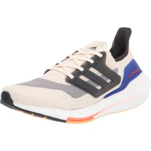 imageadidas Mens Ultraboost 21 Running ShoeWonder WhiteCarbonSolar Red