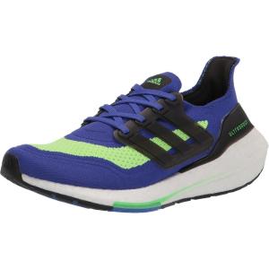 imageadidas Mens Ultraboost21 Running ShoesSonic InkBlackScreaming Green
