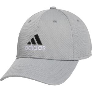 imageadidas Mens Zags 20 Structured Mid Crown AFlex Stretch Fit HatAluminum 2