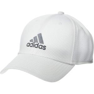imageadidas Mens Zags 20 Structured Mid Crown AFlex Stretch Fit HatWhite
