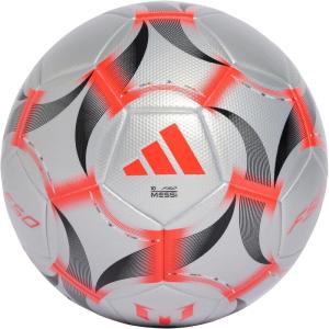 imageadidas Messi League Soccer BallSilver MetallicLucid RedBlack