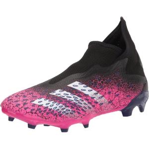 imageadidas Predator Freak 3 Laceless Firm Ground Soccer Shoe MensBlackWhiteShock Pink