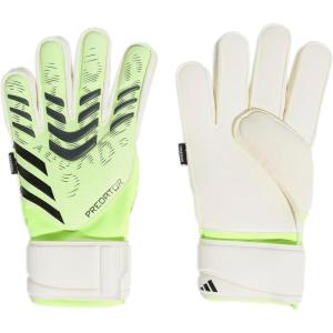 imageadidas Predator Match Fingersave Goalie GlovesLucid LemonWhiteBlack