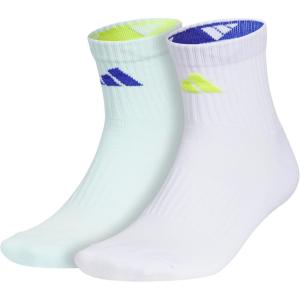 imageadidas Pure Training High Quarter Sports Performance Socks 2PairAlmost Light BlueSemi Lucid BlueSemi Solar Yellow